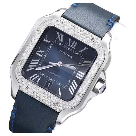 cartier santos spot|cartier santos diamond bezel.